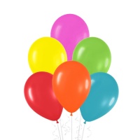 Ballons en latex de 23 cm en couleurs assorties - 24 pièces.