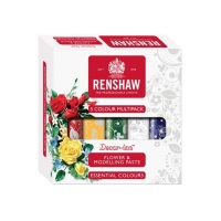 Set de fleurs colorées et pâte à modeler 500 g - Renshaw