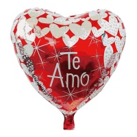 I Love You heart balloon with hearts 45cm