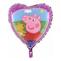 Ballon coeur Peppa Pig 46 cm - Grabo