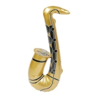 saxophone gonflable doré de 55 cm
