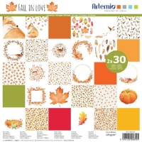 Kit de papier pour scrapbooking Fall in Love - Artemio - 60 feuilles