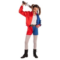 Costume de Harley Supervillain avec veste pour enfants