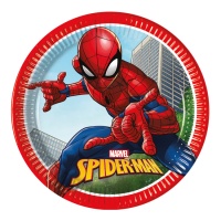 Assiettes Spiderman in the City 23 cm - 8 pcs.