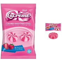 Bonbons fraise et crème sans sucre - Lacrême - 900 gr