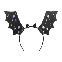 Bandeau chauve-souris avec impression holographique - PartyDeco