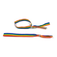 Bracelet en tissu avec drapeau LGTB - 1 pc.