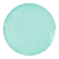 Assiettes rondes plates de couleurs de 18 cm - 10 unités