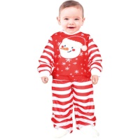 Pyjama de Noël avec bonhomme de neige pour bébés