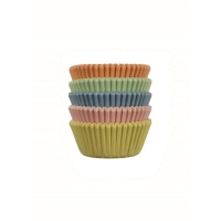 Capsules pour mini cupcakes aux couleurs pastel - PME - 100 pcs.
