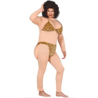 Costume de dragueur en bikini léopard pour hommes