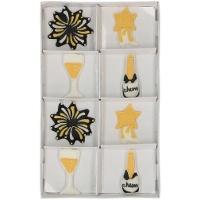 Figures en sucre de Sparkling Celebration - Wilton - 8 unités