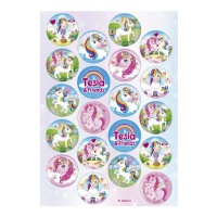 Mini disques de gaufrette comestibles par Tesia & friends - 20 pcs.