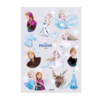 Gaufrettes comestibles découpées Frozen II Zero - Dekora - 12 pièces