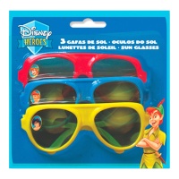 Lunettes de soleil personnages Disney pour enfants - 3 pièces