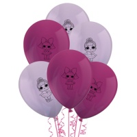 Ballons LOL Surprise glamour en latex 23 cm - Procos - 8 pcs.