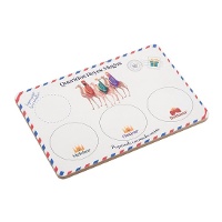 Plateau de 29,5 x 19,5 en bois des Rois Mages d'Orient