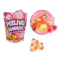 Gélatine de pêche de 130 gr - Peeling Gummies - 1 unité