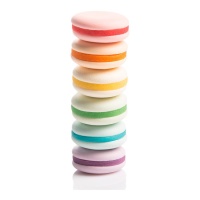 Figurines en sucre de macaron de couleurs assorties - Dekora - 6 unités