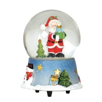 Père Noël Boule de neige avec son 15 cm