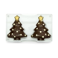 Moule à chocolat pour sapin de Noël 15 cm - Decora - 2 cavités