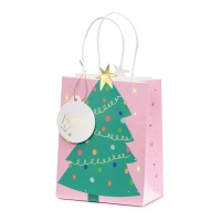 20,5 x 14 x 8 cm sac cadeau de sapin de Noël