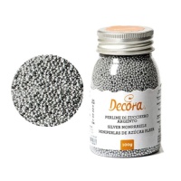 Mini perles argentées à saupoudrer 100 g - Décorer