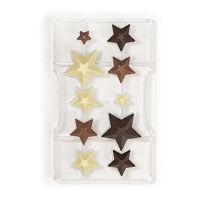 Moule à chocolat en forme d'étoile - Decora - 10 cavités
