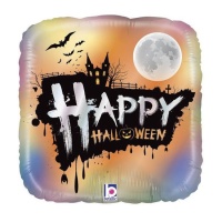 Happy Halloween Ballon Carré 32 x 32 cm - Grabo