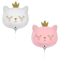 Ballon princesse chat 24 x 25 cm - Grabo - 10 pcs.