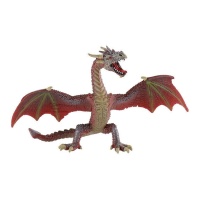 Dessus de gâteau dragon rouge 14,5 x 9 x 10,3 cm - 1 pièce