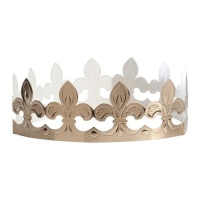 Couronnes de gâteau de roi Fleur de lis - Dekora - 100 unités