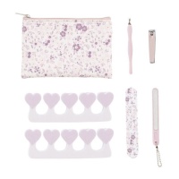 Kit de manucure Fleurs - 7 pièces