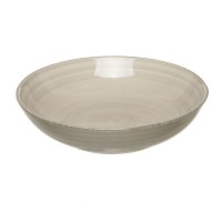 Assiette creuse beige 20,5 cm - DCasa