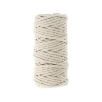 Bobine de 10 m de fil de coton blanc de 4 mm