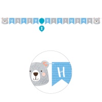 Couronne Happy Birthday Baby Bear 1,92 m