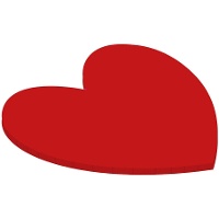 Base pour tarte en forme de coeur de 25 x 25 x 0,5 cm