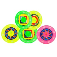 Disques de couleur néon - 5 pièces