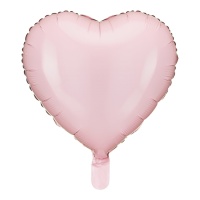 Ballon coeur rose clair 35 cm - PartyDeco