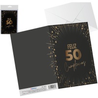 Carte de voeux pour le 50e anniversaire