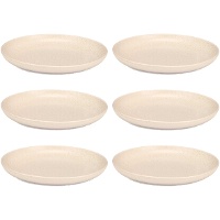 Assiette de 20 cm mouchetée plate - Vessia - 6 unités
