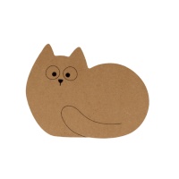 Silhouette MDF 15 cm - Balle pour chat