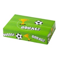 Boîte de 23,5 x 16 x 5 cm de football verte
