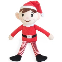 Peluche d'Elfe rouge et blanc de 40 cm