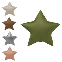 Ballon étoile 45 cm coloré mat - 1 pièce
