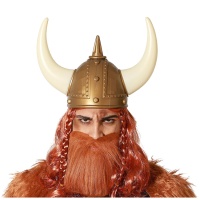 Casque de guerrier viking avec cornes
