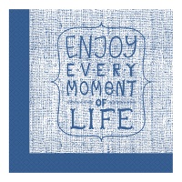 Serviettes de table Enjoy Every Moment of life 16,5 x 16,5 cm - 20 pcs.