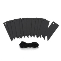 Etiquettes de drapeau noir 7 x 2,5 cm - 12 pcs.