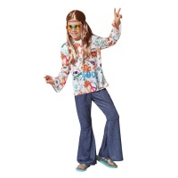 Costume de hippie avec t-shirt imprimé pour enfants