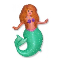 Ballon Pretty Mermaid 82 x 74 cm - Conver Party